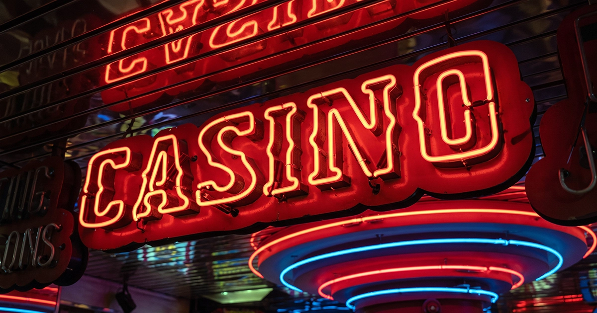 Online casino slot game on a screen