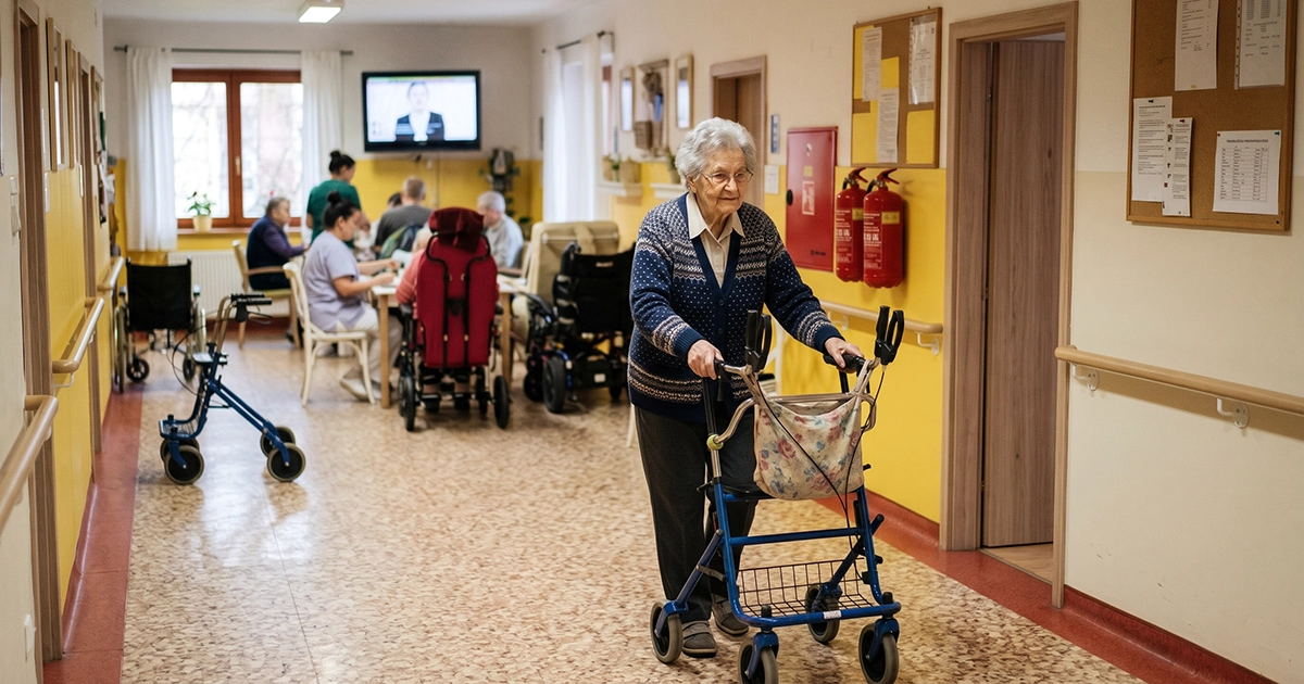 An elderly person